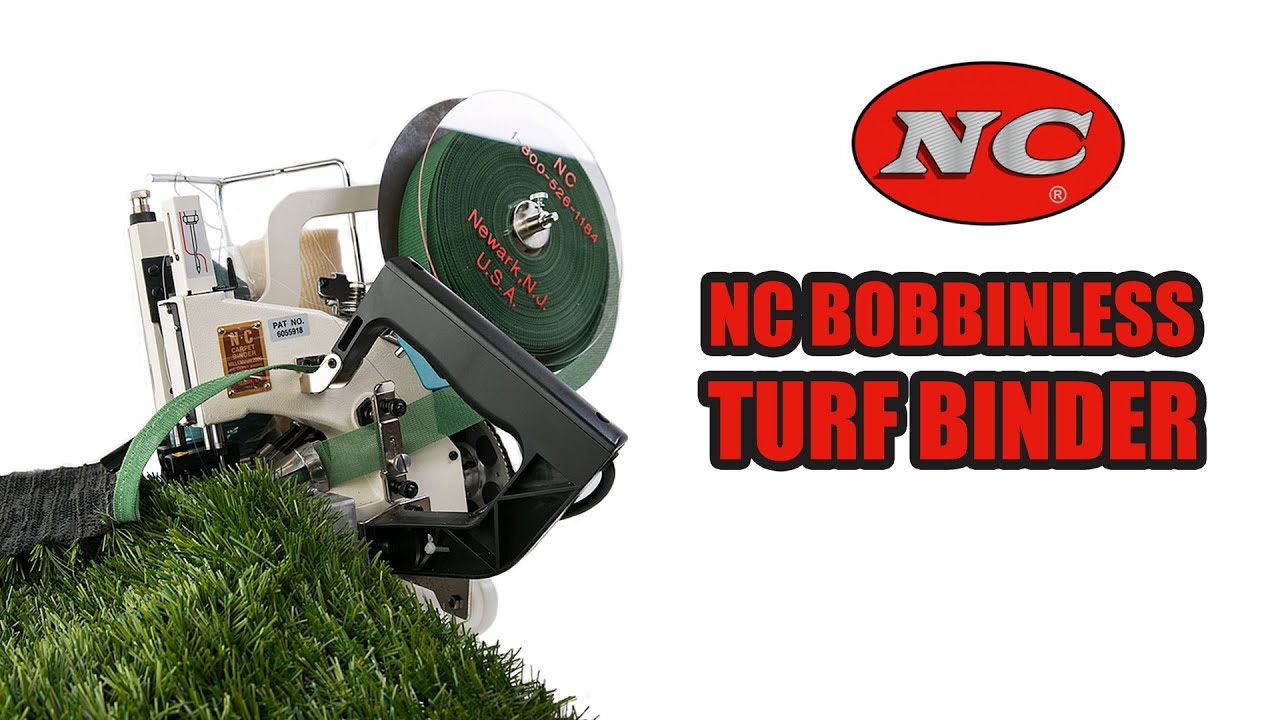 Carpet binding machine timing NC Millennium Bobbinless Carpet Binder