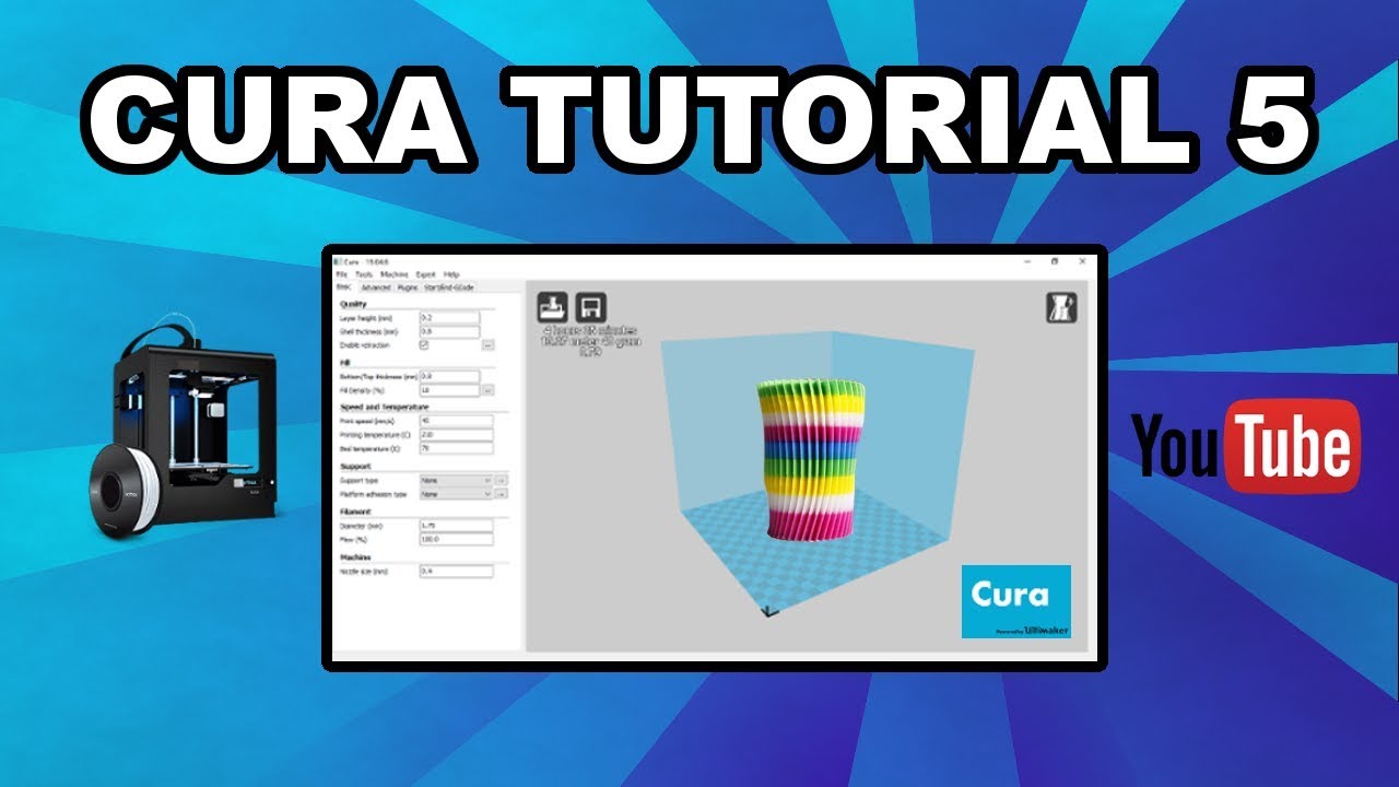 Single Extruder Multi Colored 3D Prints (Cura Pause at Height)