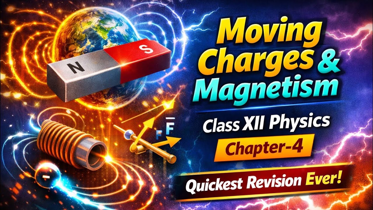 Moving Charges & Magnetism | Class 12 Physics Ch-4 | Quickest Revision Ever ⚡🧲 | CBSE 2026