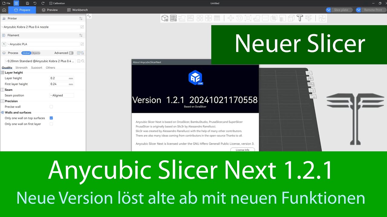 Tutorial - "Anycubic Slicer Next" 1.2.1 löst altes Tool ab und bringt etliche neue Funktionen