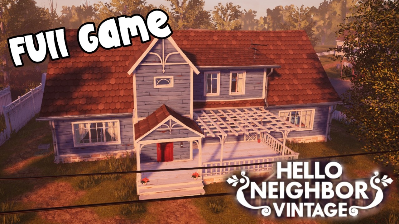THIS NEW FAN GAME IS AMAZING!!! | Hello Neighbor Vintage (Full Game)