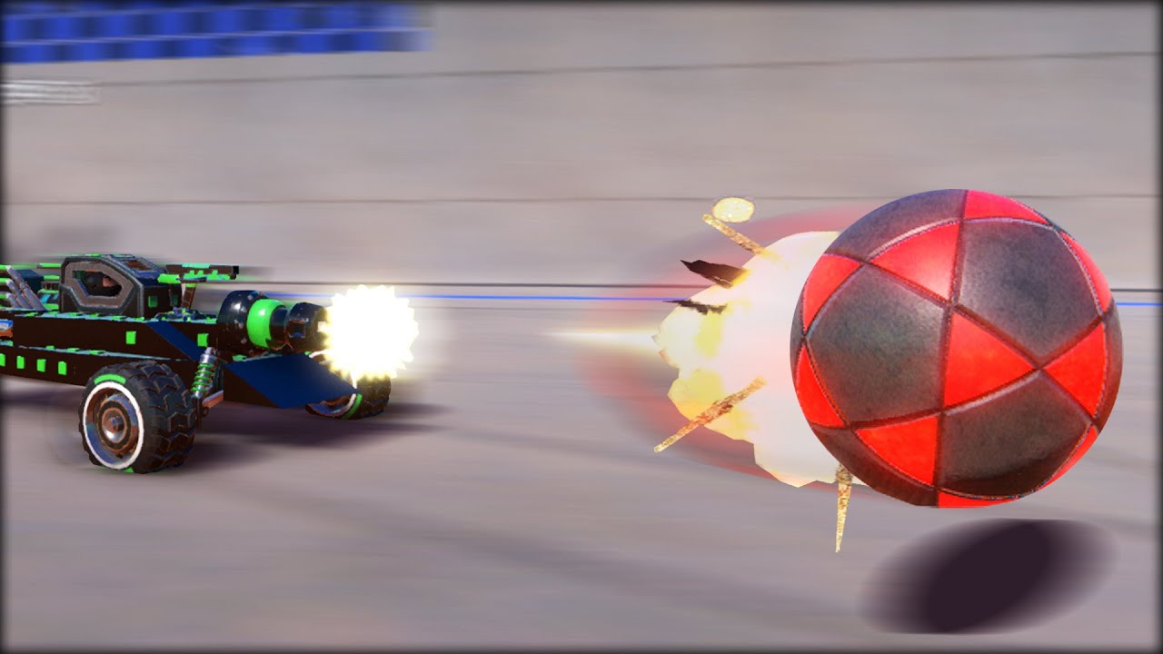 Basically Rocket League Except with Cannons and Your Car Can Explode.
