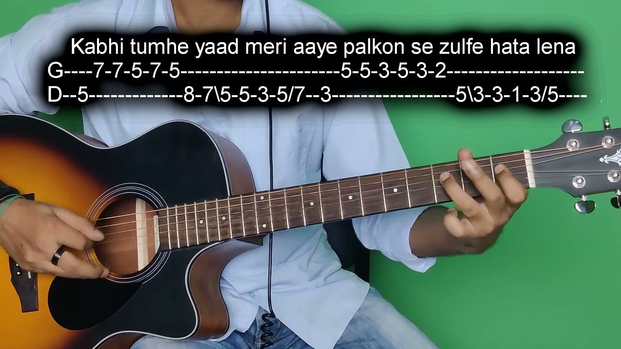 Kabhi Tumhe Guitar Tabs Lesson (100% Accurate) Step by Step | Crimson Guitar