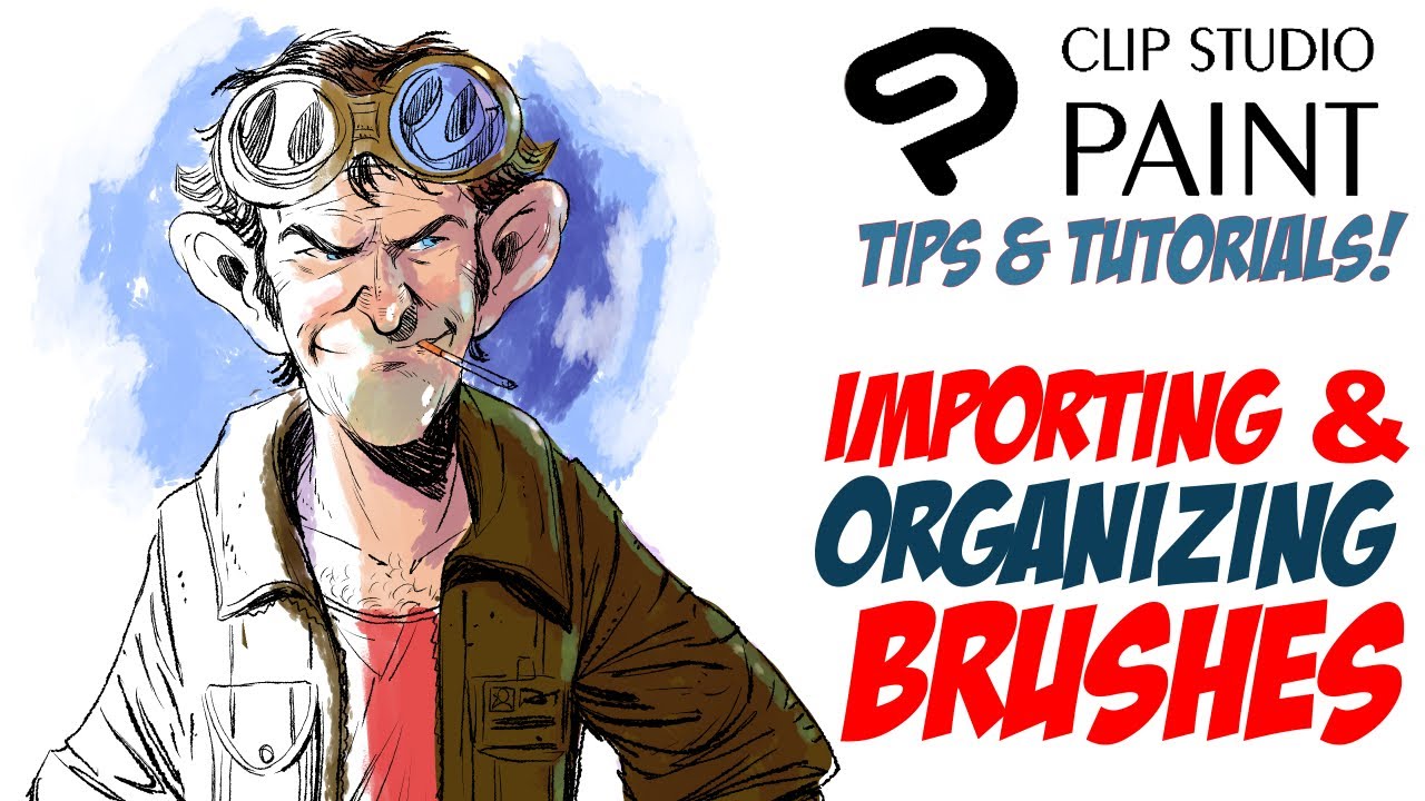 How to Import/Organize Brushes in CLIP STUDIO PAINT - #clipstudiopaint EASY TUTORIALS AND TIPS!