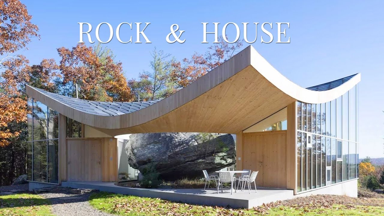 House Tour: Home Built Around a Rock in the Woods | Unique Modern Architecture