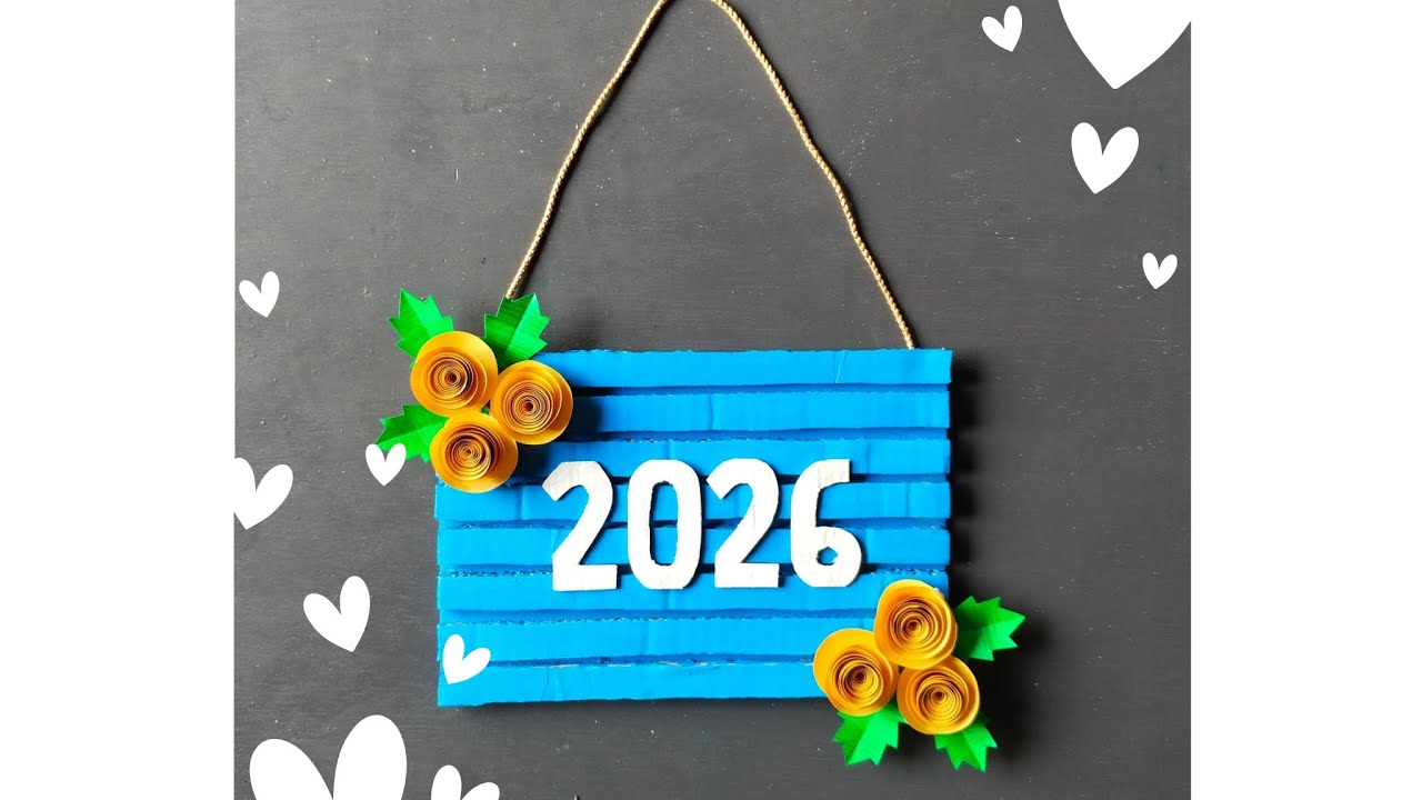 Новогодняя поделка 2026 🎉 / Красивое новогоднее настенное украшение / Декор для дома