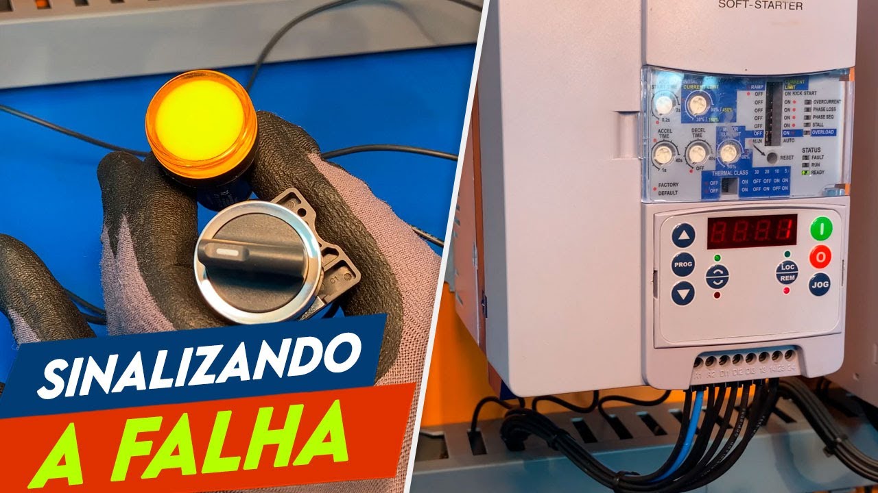 😏Sinalizando UMA FALHA na SOFT STARTER, muito SIMPLES.