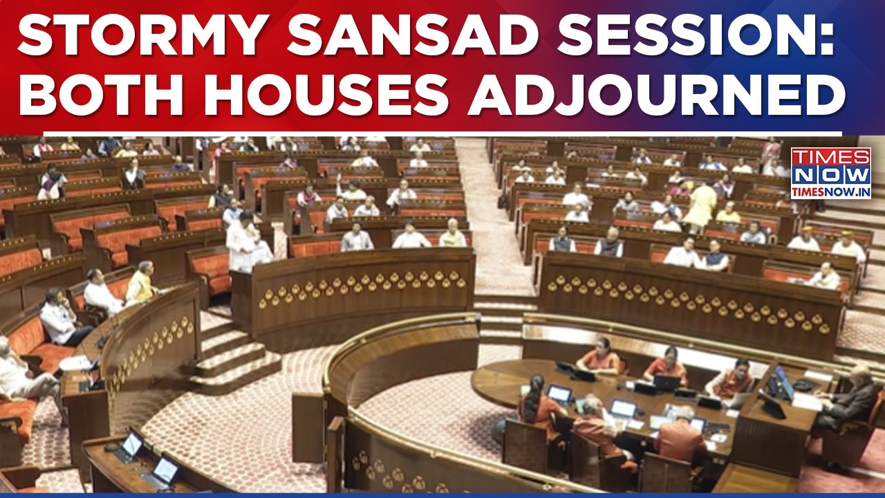 Parliament Ruckus: Lok Sabha, Rajya Sabha Adjourned Amid Oppn Protest | Anti-Paper Leak Bill Row