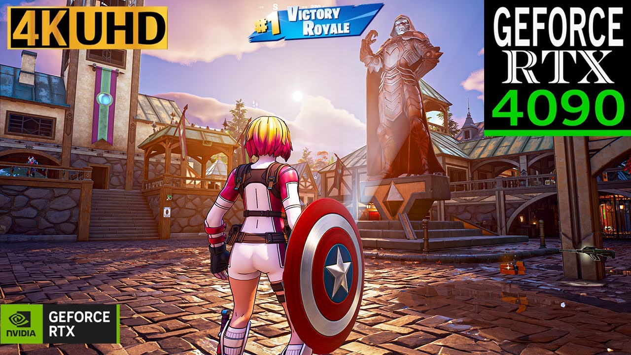 New Fortnite Chapter 5 Season 4 | RTX 4090 (4K Max Graphics + Ray Tracing + Gwenpool) #fortnite