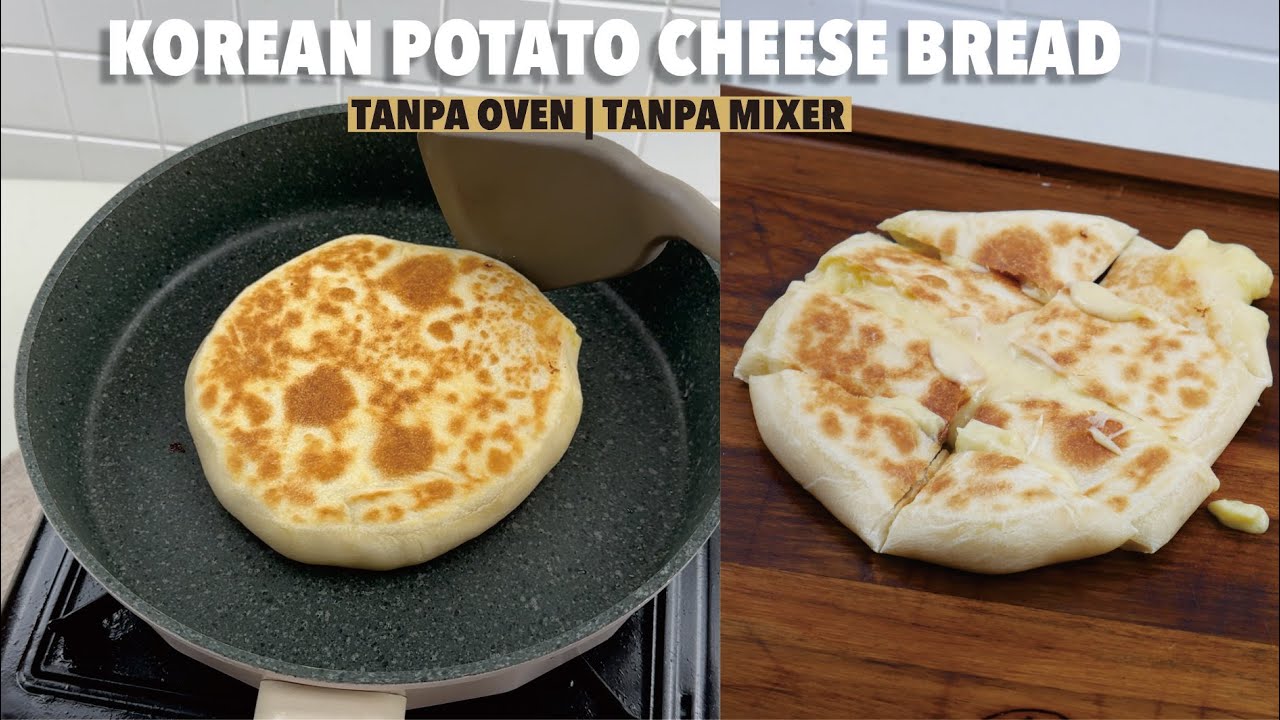 DARIPADA ANTRI DI MALL MENDING BIKIN SENDIRI TANPA OVEN | POTATO KOREAN CHEESE BREAD