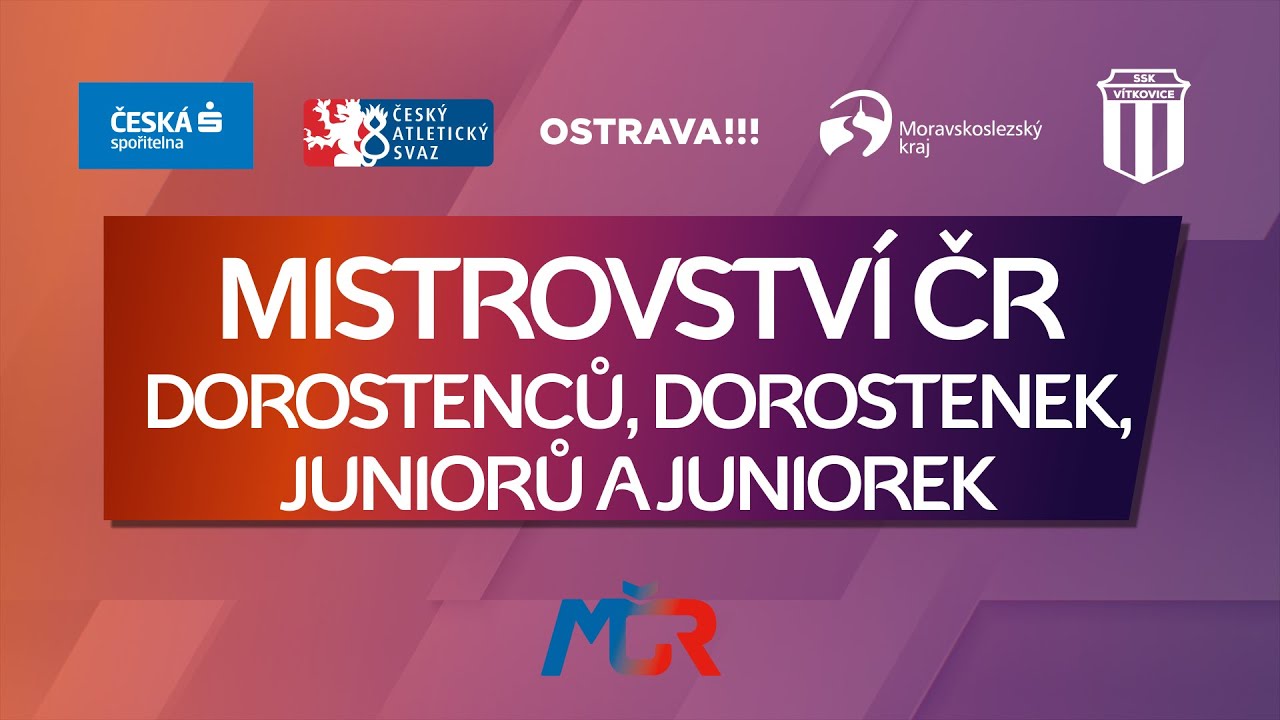 1. den - MISTROVSTVÍ ČR JUNIORŮ, JUNIOREK, DOROSTENCŮ A DOROSTENEK NA DRÁZE - Ostrava 2024