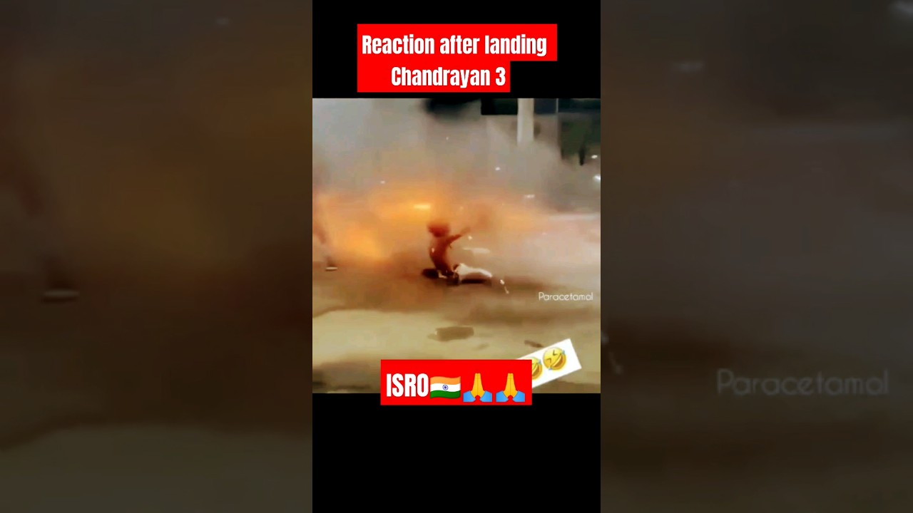 #Reaction on Chandrayan 3 landing #isro #Mission  moon #India @sharkshock-ru6yo