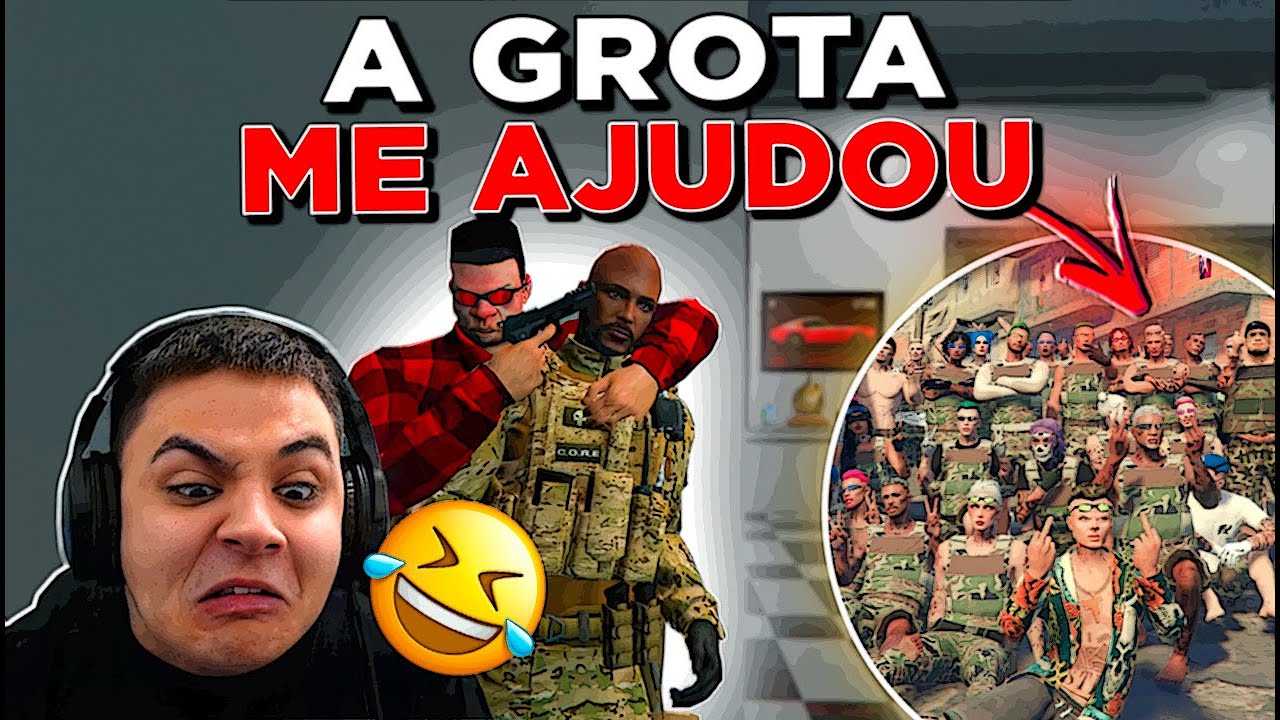 SEQU3STR3I O CORONEL & VIROU UMA GU3RR4 CONTRA A POLÍCIA no GTA RP 😂 (Modder Clips)