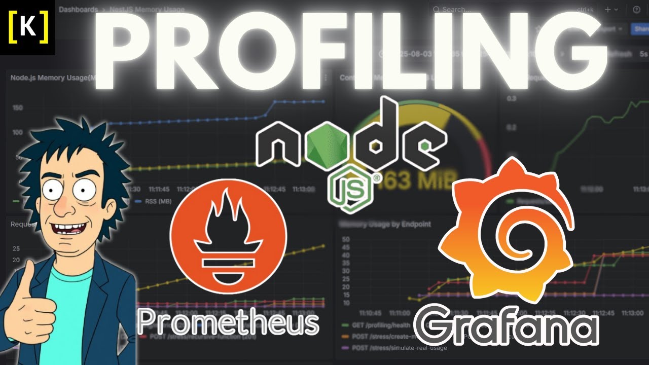 Nodejs/Nestjs Profiling with Grafana & Prometheus - Complete Setup Tutorial