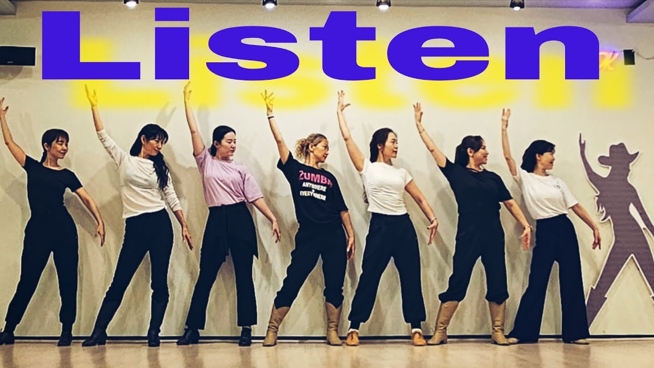 Listen Linedance by Sue (Demo/Sue Crew)[Choreo Sukyung Son]/스타일리쉬한 음악에 힙스웨이와 힙범핑이 매력적인 쉽고 재미있는 중급댄스