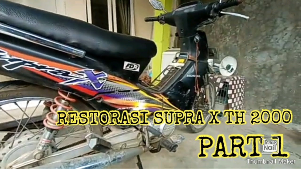 Restorasi Supra X Tahun 2000 Part 1 | Bongkar Total