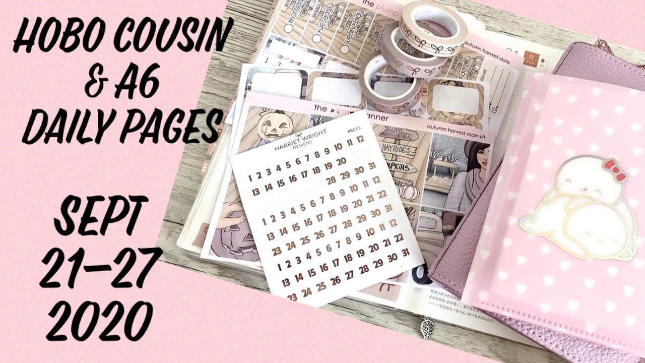 Hobo Cousin & A6 Rings Daily pages setup