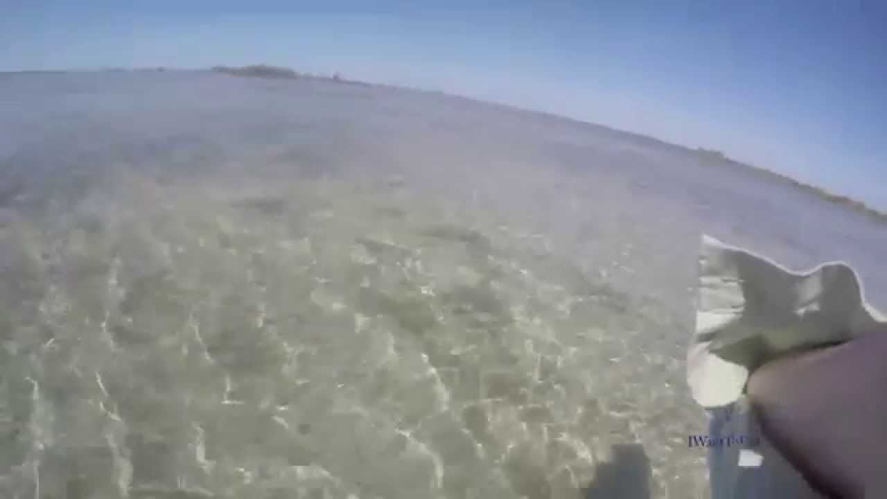 Flyfishing tailing bonefish on the Cuban flats with Guide Alfredo