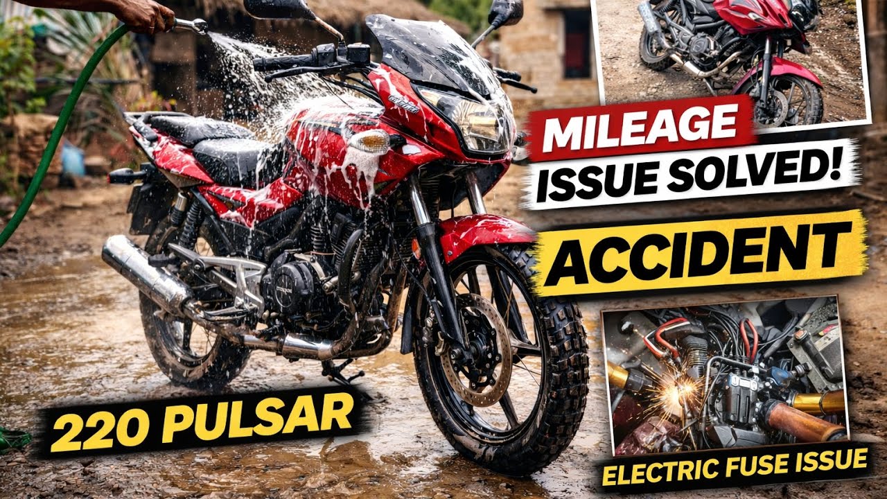 Gani Vlogs | Pulsar 220F | Mileage drop | Water wash | Electric Fuse Issue |