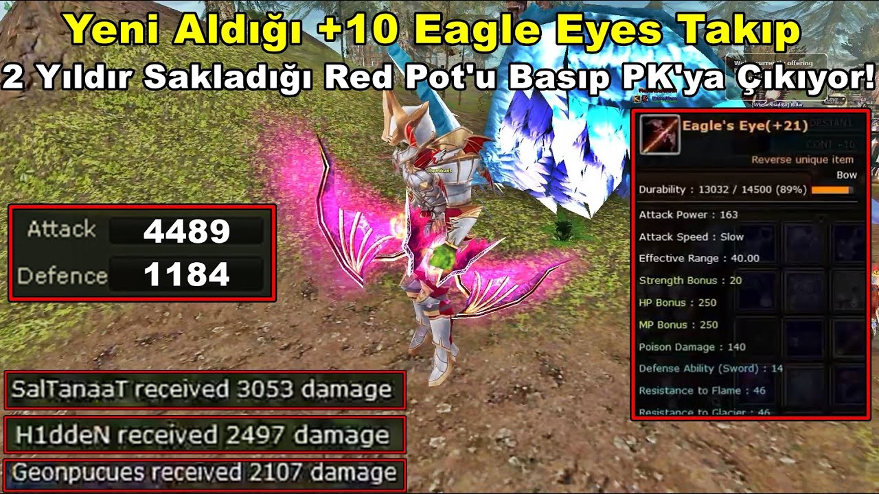 Chemikant - Yeni Aldığı +10 Eagle Eyes İle | Red Pot Basıp PK'ya Çıkıyor! | Knight Online