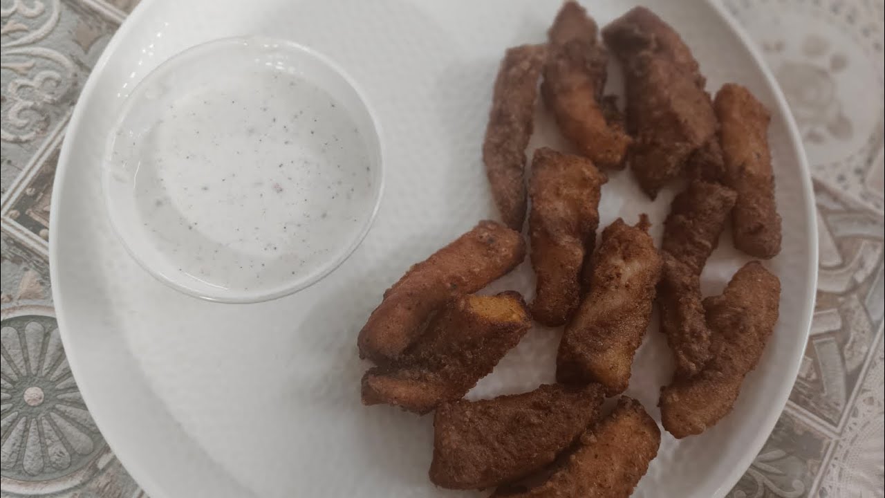 Paper coated fish orly with tatar sauce 🐟