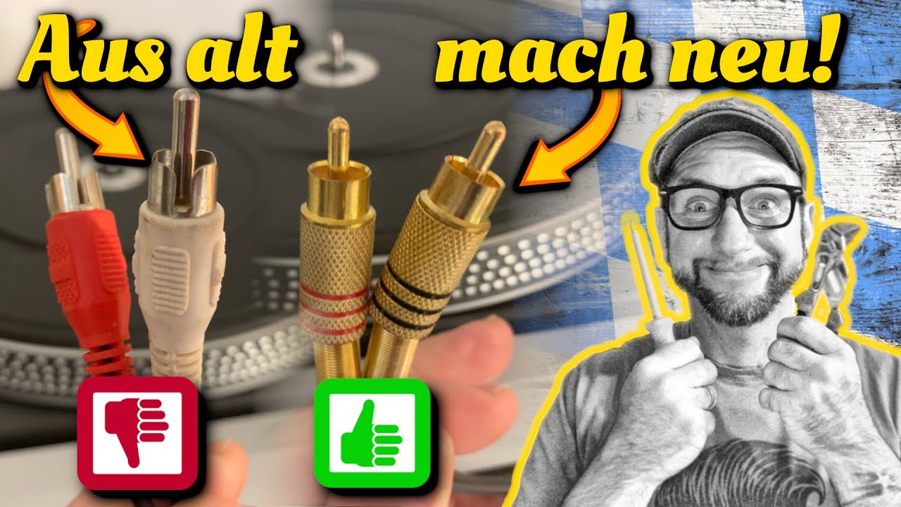 🛠️ HOW TO Cinch Stecker am PLATTENSPIELER wechseln! #howto #reparieren