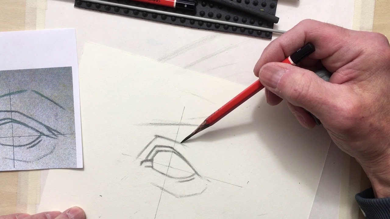 Bargue drawing Pt. II: An Eye construct. Speed drawing/timelapse