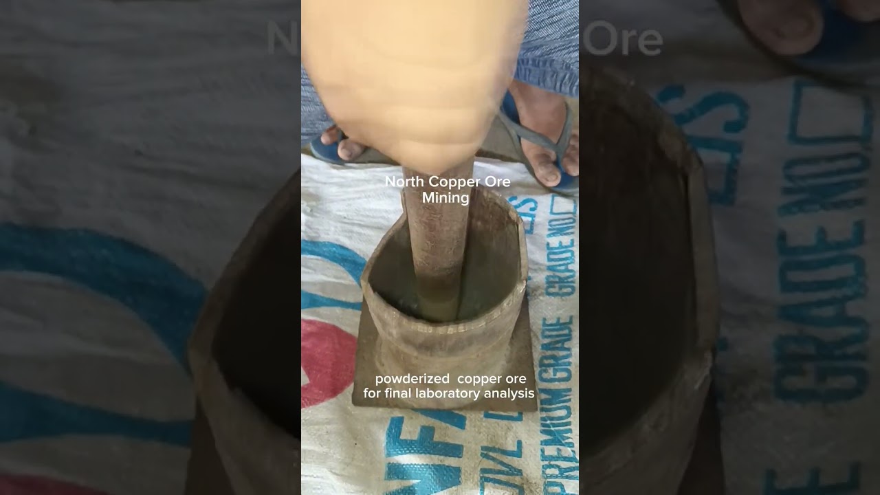 preparing copper ore for final laboratory Analysis #lovelife #lovestory #copper #gold #mining