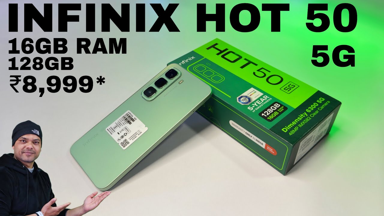 Infinix Hot 50 5G Latest Unboxing || Under 10000 Best 5G smartphone!