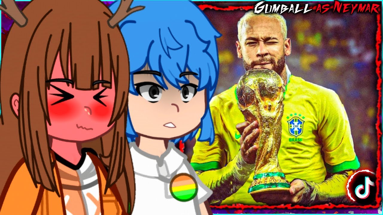 🇺🇸/🇧🇷/🇪🇸 The Amazing World Of Gumball React to Gumball As Neymar – Gacha React