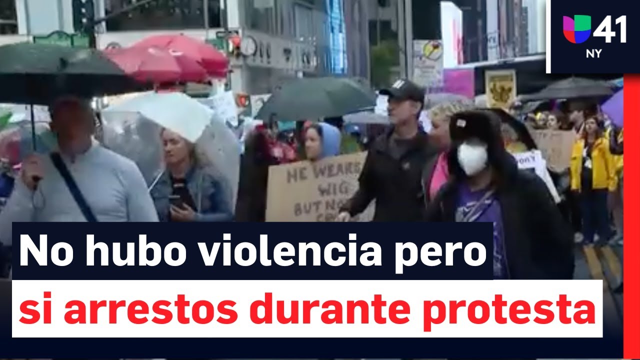 Sin confrontaciones violentas, pero con arrestos: así fue la protesta ‘No Kings’ en Manhattan