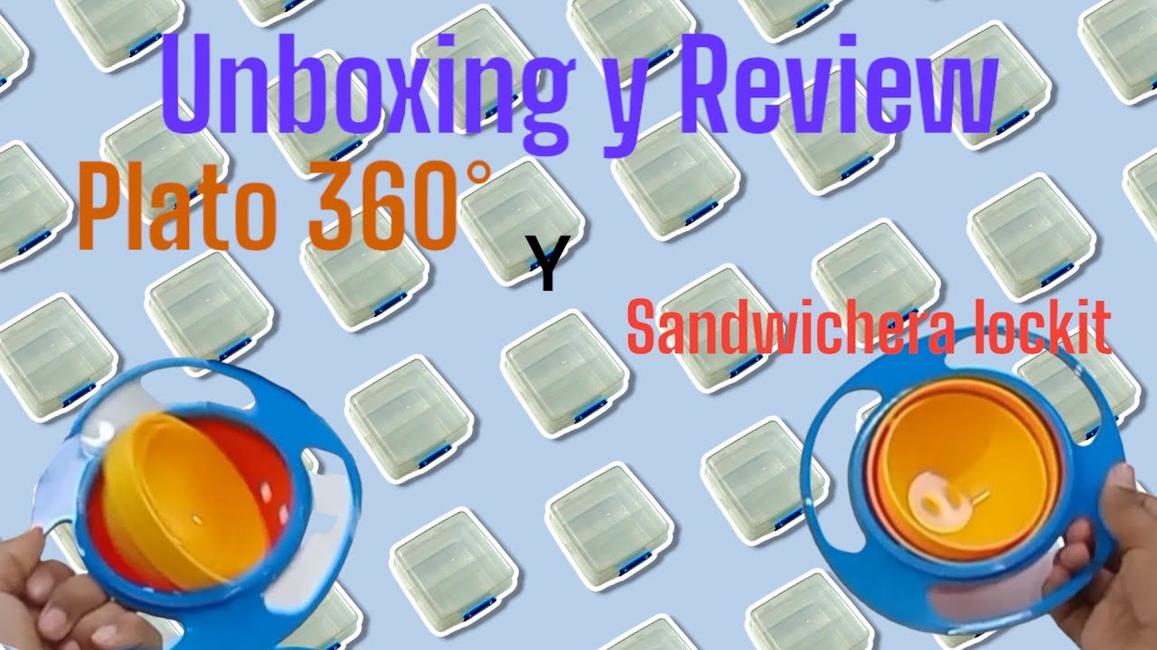 Unboxing y Review plato 360° y doble sandwichera lockit