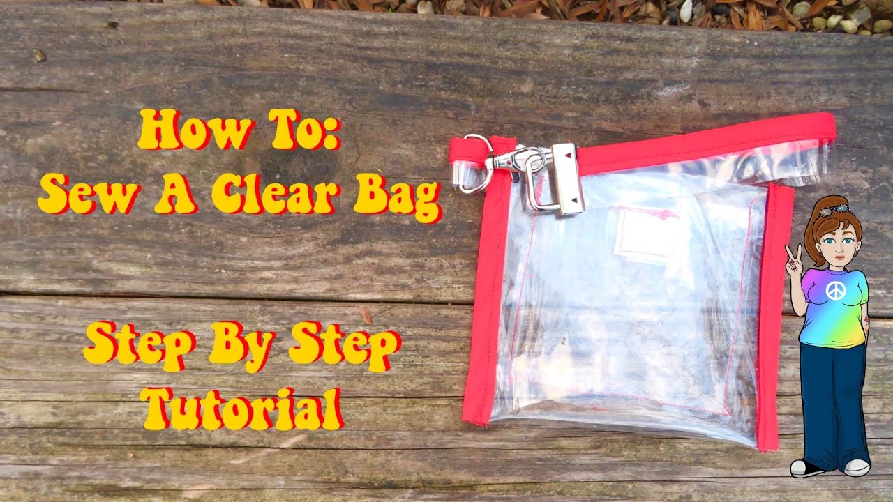 How To : Sew A Clear Vinyl Bag | Step By Step Tutorial | Sewing for Beginners