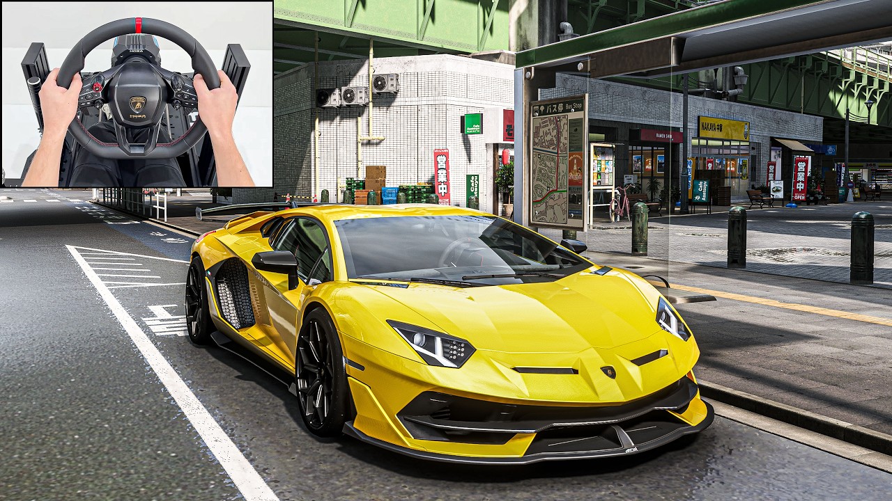 Lamborghini Aventador SVJ | Forza Horizon 6 | Steering Wheel Gameplay