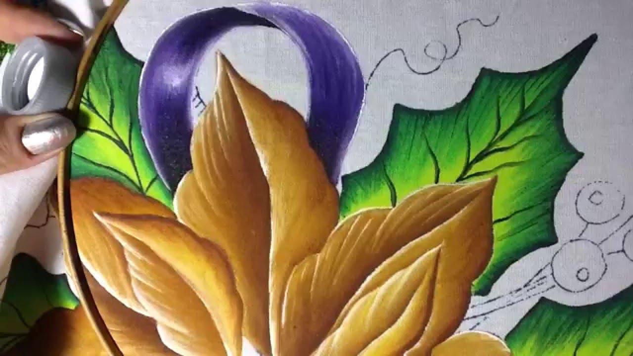 Pintura en tela nochebuena # 2 con cony