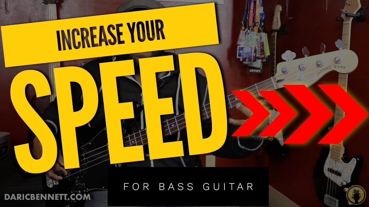 HOW TO INCREASE YOUR SPEED ON THE BASS | EXERCISE ~ Daric Bennett&rsquo;s Bass Lessons
