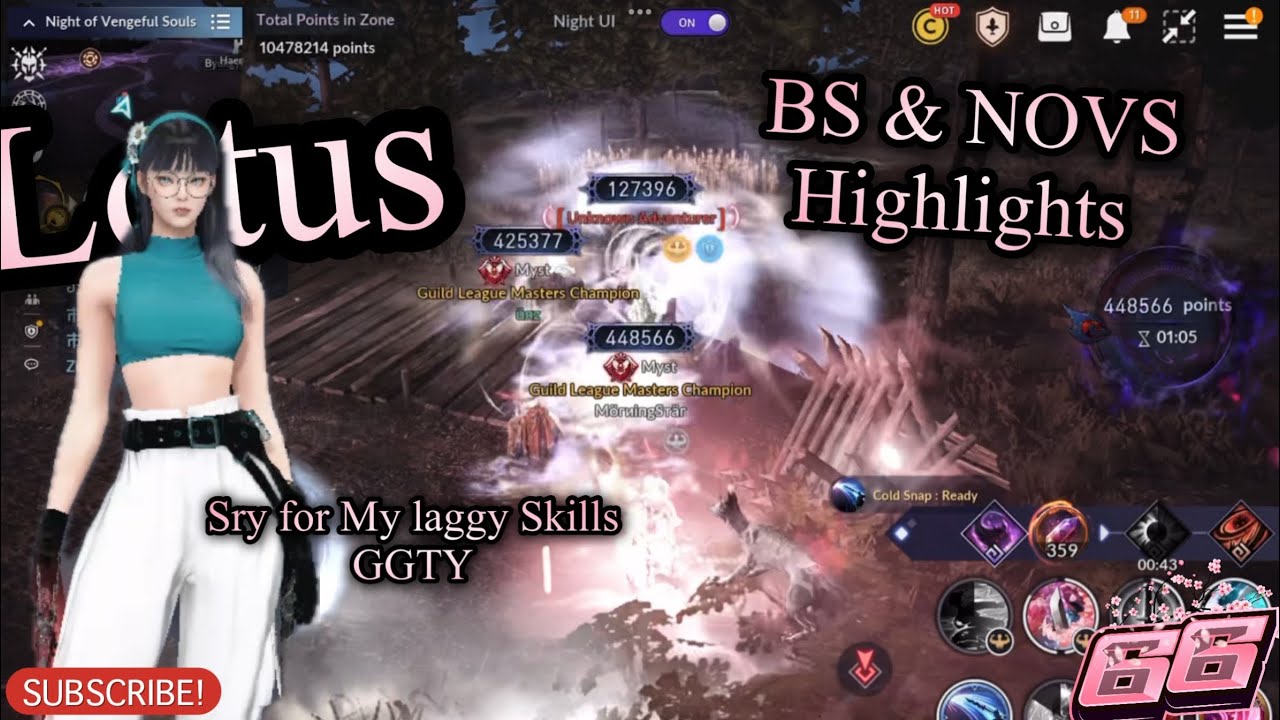 Black Desert Mobile 🌸Lotus🌸 BS and NOVS Highlights, Before 10 Keys come, GGTY🌸