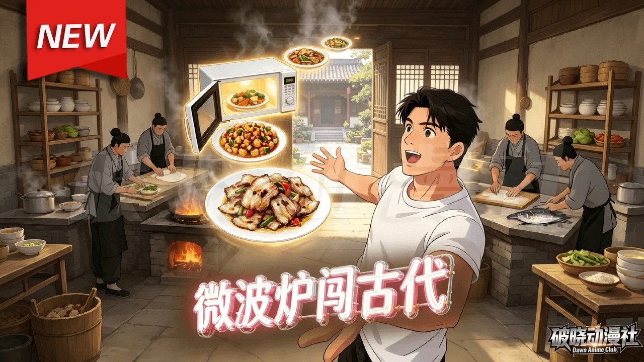 MULTISUB📢新番上线《微波炉闯古代》第1~39集丨穿越古代开饭馆，我靠微波炉预制菜称霸美食界！三分钟出绝世佳肴，拿捏整个江湖！#漫剧 #破晓动漫社