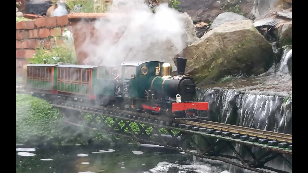 some of this weeks running at Tyler Falls a 16mm scale garden railway