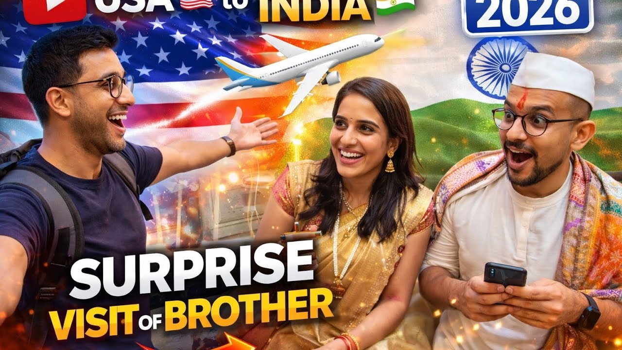 USA  🇺🇸 to INDIA 🇮🇳 SURPRISE visit of MY brother youtube vlog 2026 | @RahulRoyLatur 