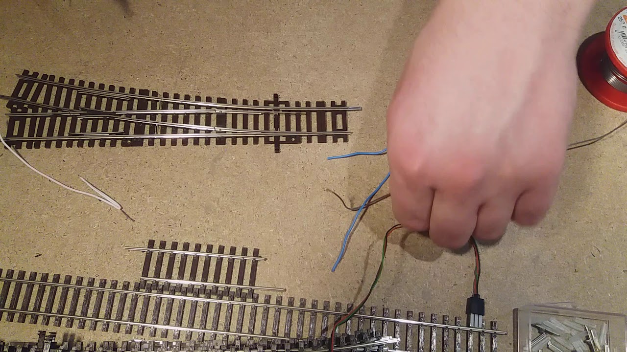 Modifikation der Roco line Weichen