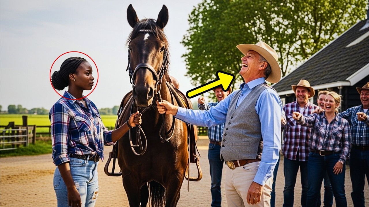 ZE LACHTEN toen ZE zei dat ZE het PAARD van de BOER zou TEMMEN… tot ZE OPSTEEEG en de MENIGTE STILDE