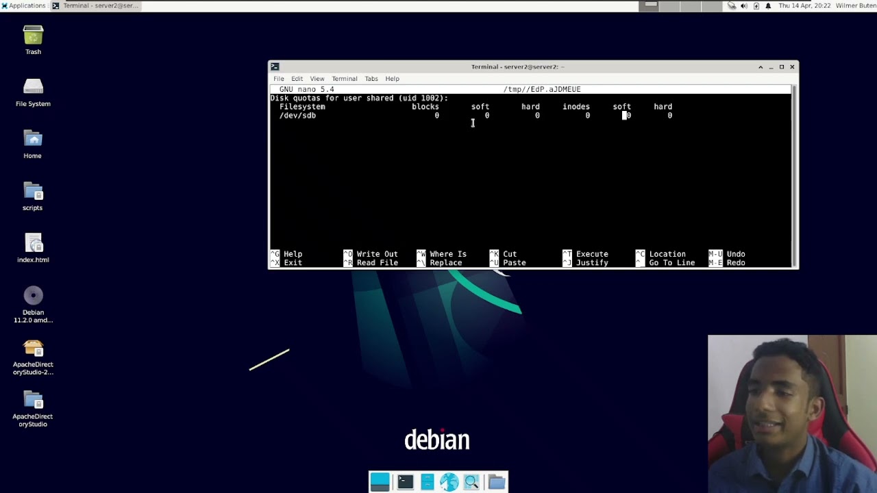 7.2 || SAMBA: Carpetas compartidas, cuotas por usuario, y AD || Debian 11