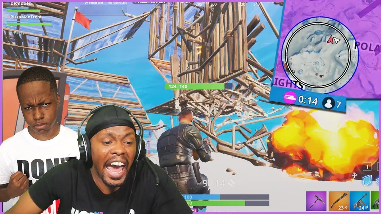 Playing w/ A Fortnite Professional! A Crazy Battle To End The Game!