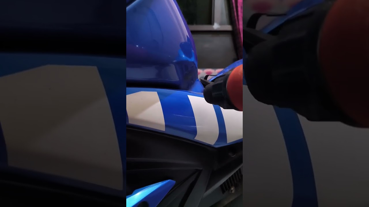 TUTORIAL NGUPAS, NGELET, NGOPEK STRIPING ORIGINAL SUZUKI GSX150R.