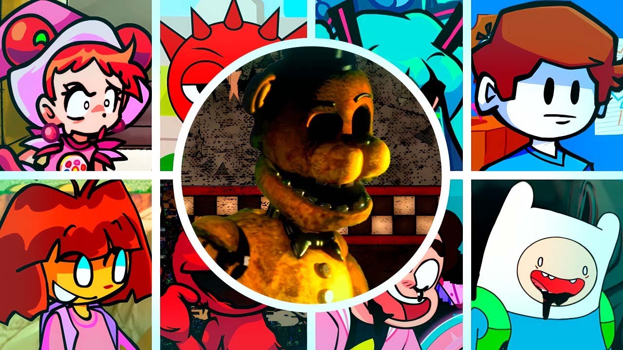 GOLDEN VENGEANCE but Every Turn a Different Character Sings🎙 (FNF Vs. Five Nights at Freddy's 2)
