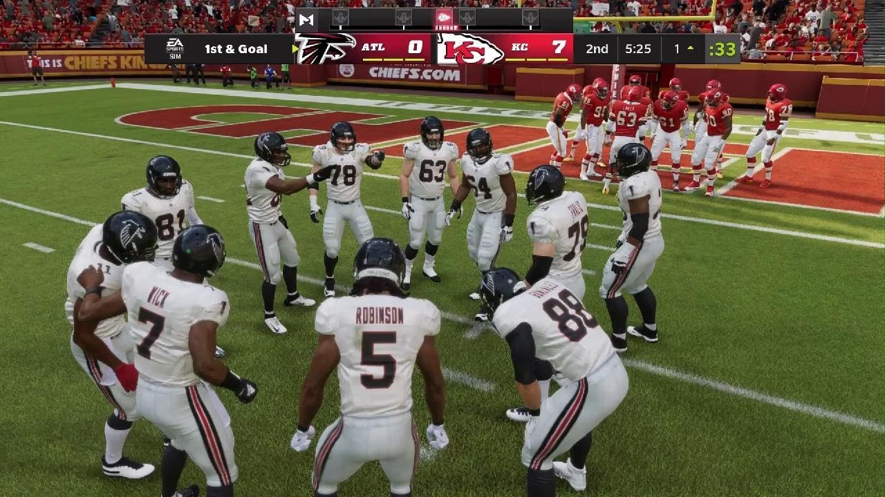 Falcons (0-4) vs Chiefs (1-3). (Game of the Week 1) All-time team regular season