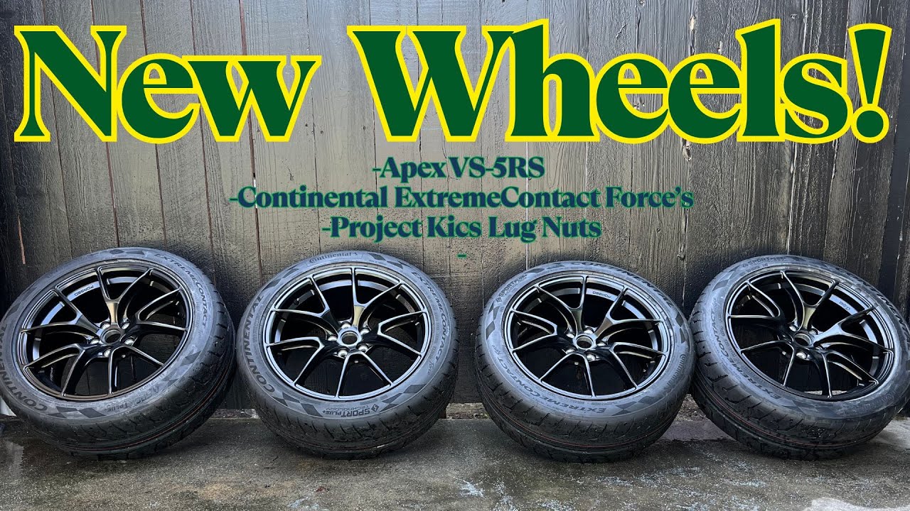 New APEX VS 5RS Wheels - Continental ExtremeContact Force's - Project Kics R40 Lug Nuts - BRZ/86