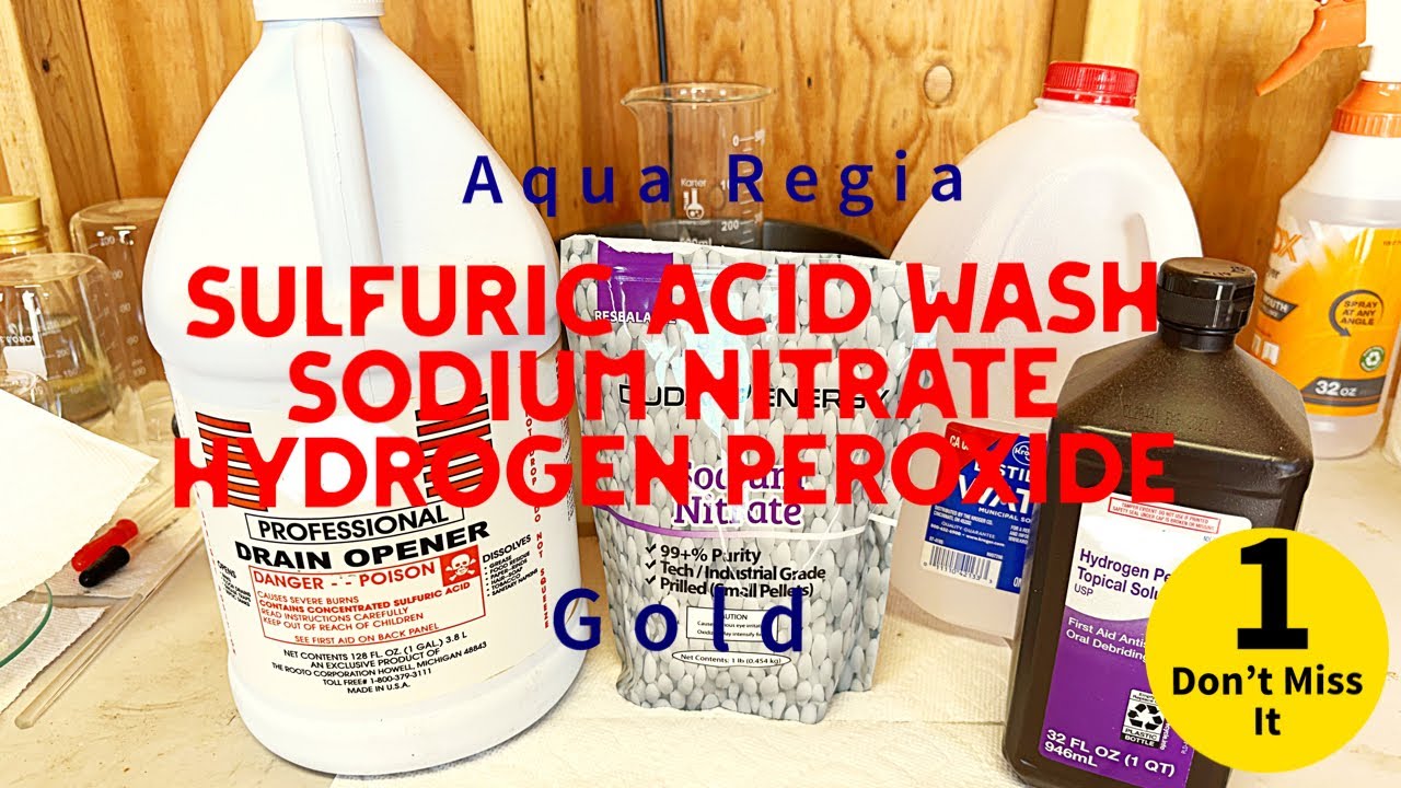 Turning Sulfides Into Oxides With Sulfuric Acid Sodium Nitrate & Hydrogen Peroxide