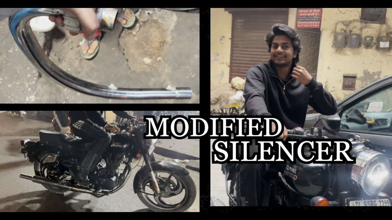 Modified silencer in my bullet ES 350 🔊🔥🔥II vlog ❤️